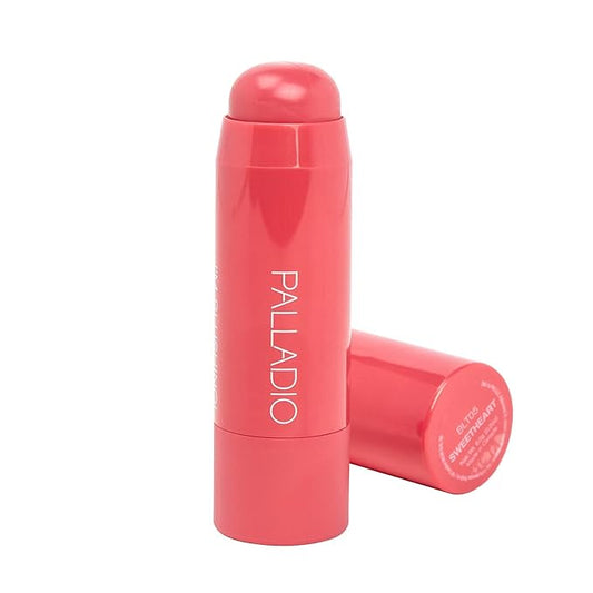 PalladioBeauty Blush – Palladio I'm Blushing 2-in-1 Cheek and Lip Tint, Buildable Lightweight Cream Blush, Sheer Multi Stick Hydrating formula, All day wear, Easy Application, Shimmery, Blends Perfectly to Skin, Sweetheart