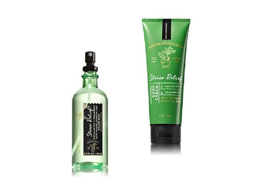 Bath+%26+Body+Works Sets & Kits – Bath and Body Works - Aromatherapy - Stress Relief - Eucalyptus & Spearmint - Pillow Mist & Body Cream - Gift Set – New 2017