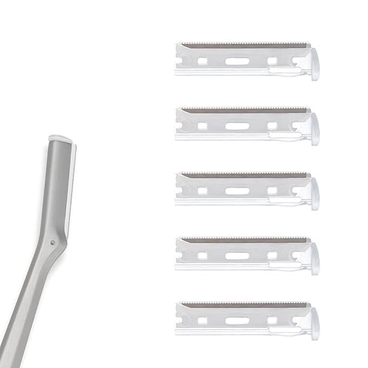 glowtalebaeuty Cartridges – Facial Razor Replacement Blades Be suitable for Twee zerman Stainless steel blade 5 Count (Pack of 1)