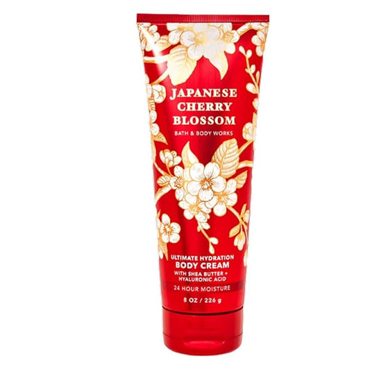 LushLather Creams – Bath & Body Works, Signature Collection Ultra Shea Body Cream, Japanese Cherry Blossom, 8 Ounce