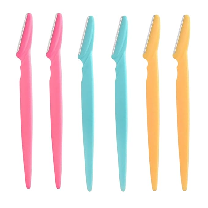 glowtalebaeuty Razors & Blades – 6 PC Eyebrow Razor Demaplane Tool for Women & Men Facial Eyebrow Trimmer Shaper Facial Hair Remover