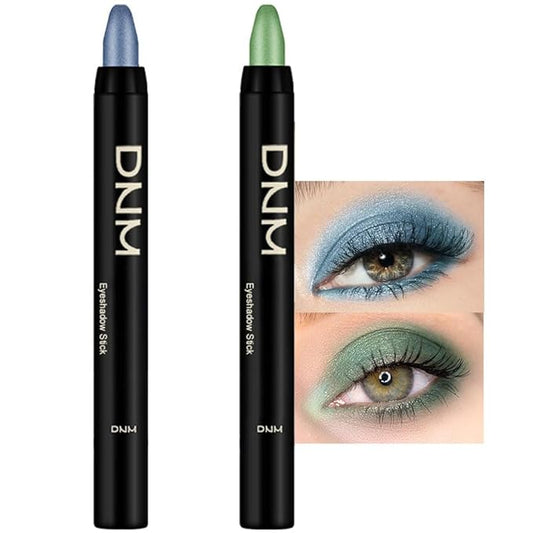 evpct Eyeshadow – evpct 2Pcs Cream Eyeshadow Sticks Set for Eyes Sky Blue & Greenish Cyan Shimmer Eye Crayon Shadow Brightener Stick Pencil Pen Bulk sombras en crema para ojos 10+12