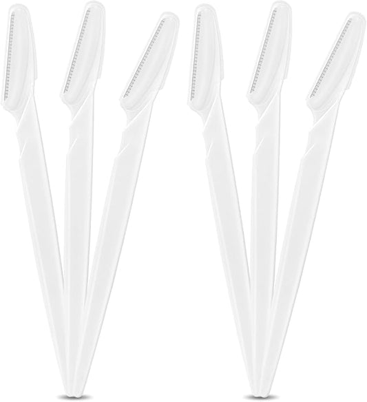 glowtalebaeuty Razors & Blades – 16 Pcs White Eyebrow Razor, Face Razors Multipurpose, Facial Razors for Women Men, Eyebrow Trimmers Shaver with Protective Cover, Dermaplaning Tools for Face Body Use, Facial Hair Removal Tools