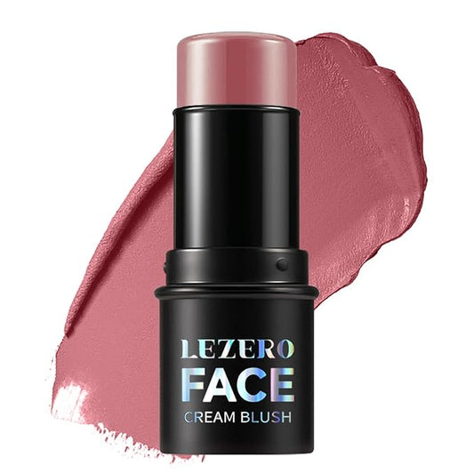 Lezero Blush – Blush Stick, Multi-use Blush Stick for Cheeks, Eyes, Lips, Silky Creamy Face Stick for Old Women & Mature Skin, Blendable and Buildable Color, Long Lasting Waterproof Non-greasy Formula (#05, Blush)