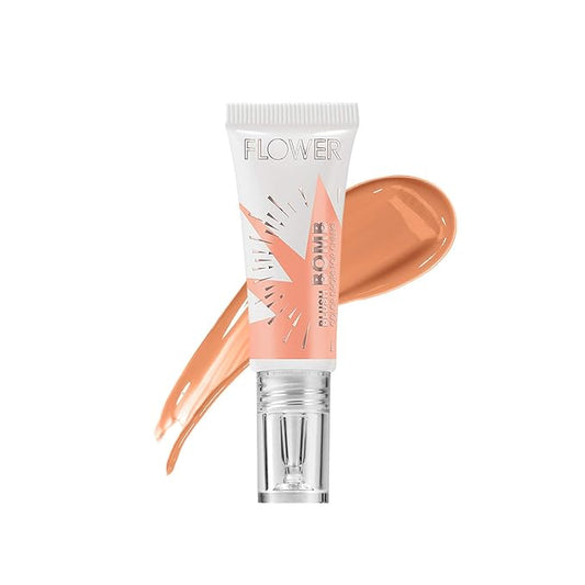 FLOWERBEAUTY Blush – FLOWER Beauty By Drew Barrymore Liquid Blush Makeup Bomb Color Drops -Silky Lightweight Formula + Gel Cream Blush for Cheeks - Radiant + Glossy Finish - Buildable + Lightweight Formula - Cruelty-Free + Vegan (Nectar)