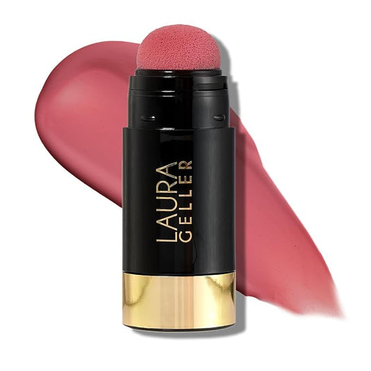 LauraGeller Blush – LAURA GELLER NEW YORK Serum Blush Tint, Lightweight Liquid Blush for Cheeks, Weightless Watercolor Sheer Finish, Beautiful Blossom