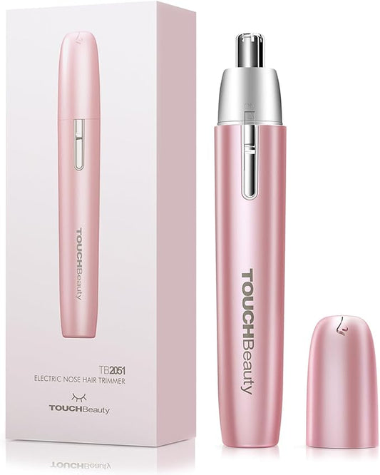 TOUCHBeauty Nose & Ear Hair Trimmers – TOUCHBeauty Battery Powered Ear and Nose Hair Trimmer for Women, Portable Battery Powered Trimmer, Mini Painless Design for Sensitive Skin, Easy Clean & Travel Friendly