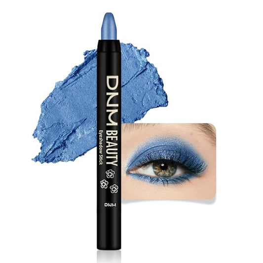evpct Eyeshadow – evpct Royal Blue Shimmer Cream Eye Shadow Brightener Sticks Set for Eyes, Blue Shimmery Matte Pencil Eye shadow Applicator Stick Pen Palette Makeup Waterproof sombras en crema para ojos 13#