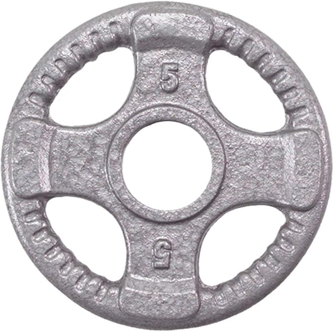 Top Pick – Body-Solid Cast Iron Olympic Quad Grip Design Weight 2 Inch