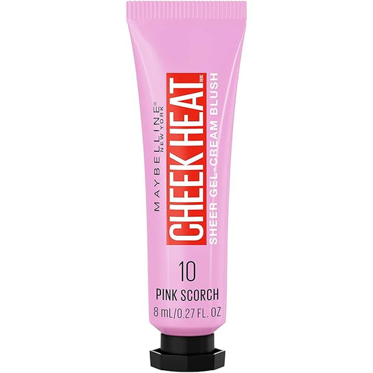 MAYBELLINENEWYORK Blush – Maybelline Cheek Heat Gel-Cream Blush Makeup, Lightweight, Breathable Feel, Sheer Flush Of Color, Natural-Looking, Dewy Finish, Oil-Free, Pink Scorch, 1 Count