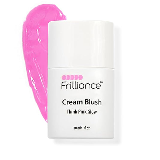 Frilliance Blush – Frilliance Hydrating Cream Blush, Think Pink Glow Tint, Cruelty Free Hypoallergenic for Teens of All Skin Types, 30 ml / 1 fl oz