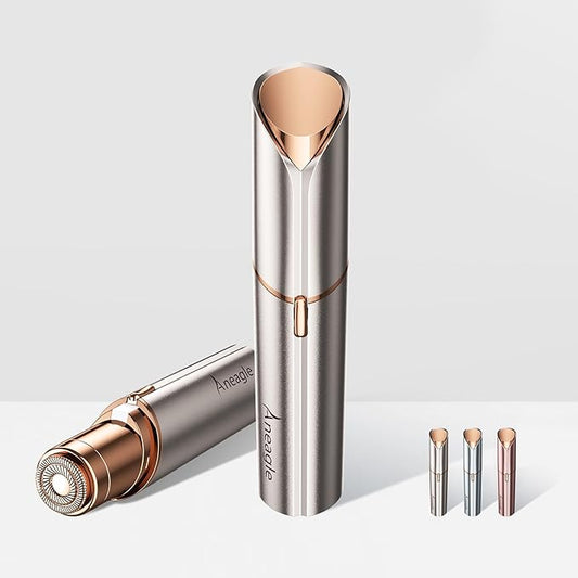 Aneagle Epilators – Facial Hair Remover for Women,Painless Hair Shaver Rechargeable with LED Light, Flawless Lady Face Electric Razor,The Great Female Mustache Removal (Rose Gold)