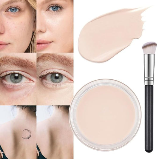 Kaely Pot Concealer Set,under Eye for Conceals Dark IVORY WHITE