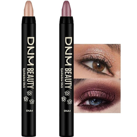 evpct Eyeshadow – evpct 2Pcs Cream Eyeshadow Sticks Set for Eyes Waterproof, Sand Shimmer & Orchid Shimmer Matte Eye shadow Stick Pencil Pen Bulk sombras en crema para ojos 25+26