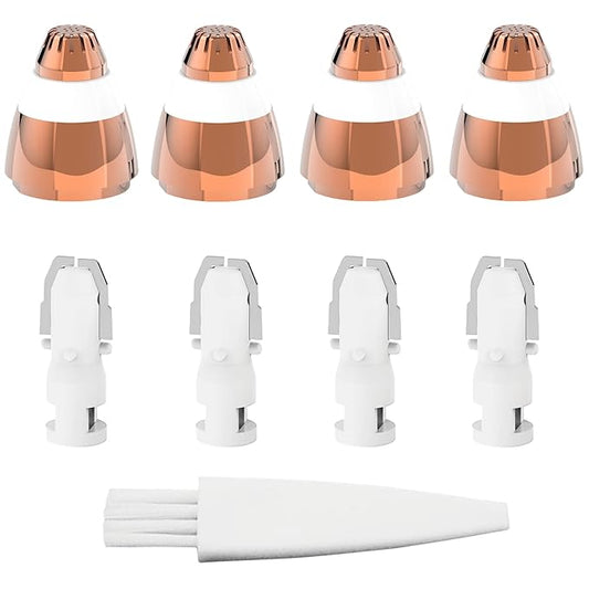 Colordiary Replacement Heads – Eyebrow Hair Remover Replacement Heads for Finishing Touch Flawless Facial Hair Remover,Painless Replacement Blades for Flawless Brows Hair Removal,with Cleaning Brush,As Seen On Tv(4 Count)