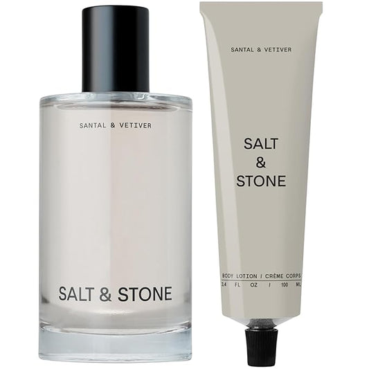 SaltStone Lotions – Salt & Stone Body Mist + Body Lotion Bundle | Santal & Vetiver