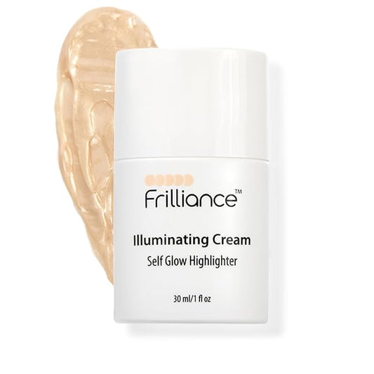 Frilliance Highlighters & Luminizers – Frilliance Illuminating Cream, Hydrating Self Glow Highlighter, Cruelty Free Hypoallergenic for Teens of All Skin Types, 30 ml / 1 fl oz