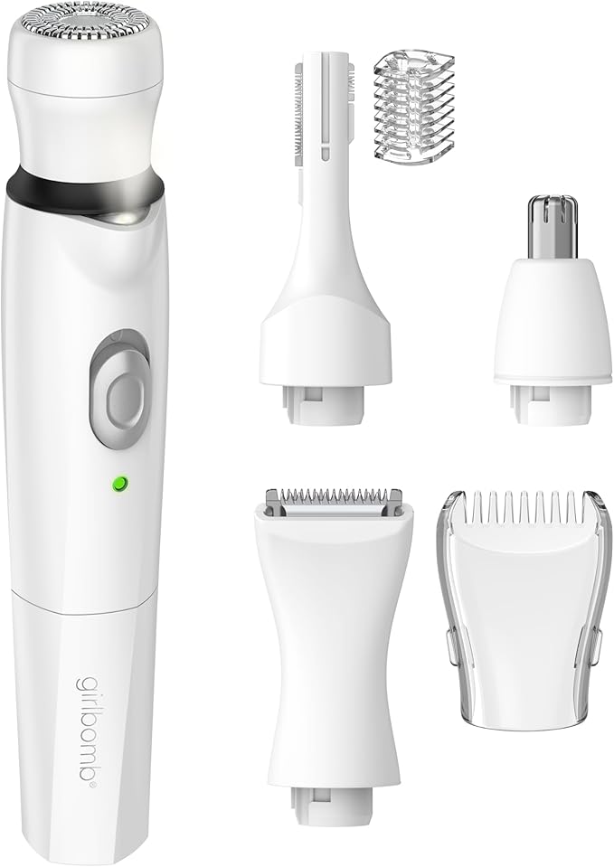 conair Personal Groomers – Conair GIRLBOMB All-in-One Face/Body Trimmer and Shaver Set for Women, Wet/Dry, Rechargeable