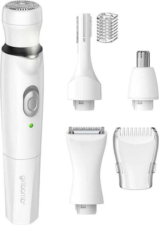 conair Personal Groomers – Conair GIRLBOMB All-in-One Face/Body Trimmer and Shaver Set for Women, Wet/Dry, Rechargeable
