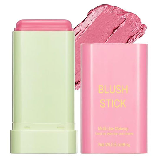 GMaxit Blush – Multi-Use Makeup Blush Stick,Beauty Solid Moisturizer Stick,Waterproof Natural Nude Makeup,Tinted Solid Moisturizer Stick for Eyes Lips Cheek(1#shy pink)