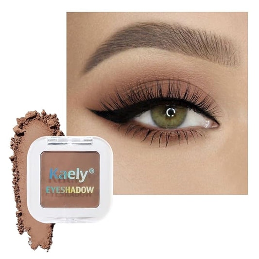glowtalebaeuty Eyeshadow – Buildable Matte Eyeshadow Makeup Palette Single - Rosy Brown Shades | Creamy Pressed Powder for Easy Blending | Mini Travel Palette for Women | Everyday Natural Eye Makeup