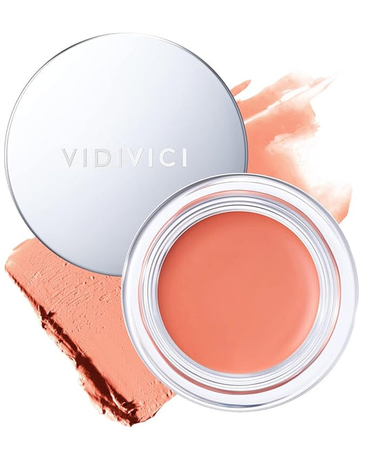 VIDIVICI Blush – VIDIVICI Millennial Glow Cream Blush 02 Rosy Dahlia - Creamy Face Cheek Blusher for Smooth & Silky Skin - Soft Satin Finish with Natural Color - For Fair to Light Skin Tone, 0