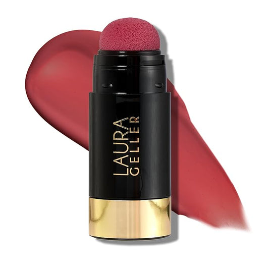 LauraGeller Blush – LAURA GELLER NEW YORK Serum Blush Tint, Lightweight Liquid Blush for Cheeks, Weightless Watercolor Sheer Finish, Blushing Berry
