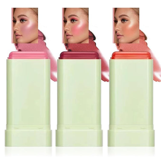 LZYLLS Blush – Cream Blush Stick,Waterproof Multi Makeup Cream Stick,Lightweight,Long-lasting,Easy To Use,2 in 4 Multi Blush for Cheeks & Lip Tint & Eyeshadow Makeup,Suitable for All Skin D