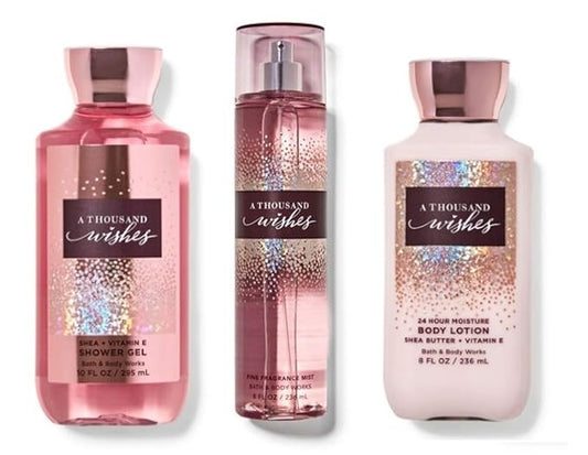 Bath+%26+Body+Works Sets & Kits – Bath & Body Works Body Care - A Thousand Wishes - Daily Trio Set - Gel Lotion & Mist