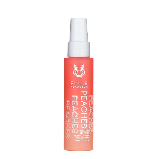 EllisBrooklyn Body Sprays – Ellis Brooklyn PEACHES Hair And Body Fragrance Mist - Fruity Floral Perfume Mist For Women with Sweet Peach, Rosebud, & Sandalwood, Vegan Perfume, Made In The USA, 50ml 1