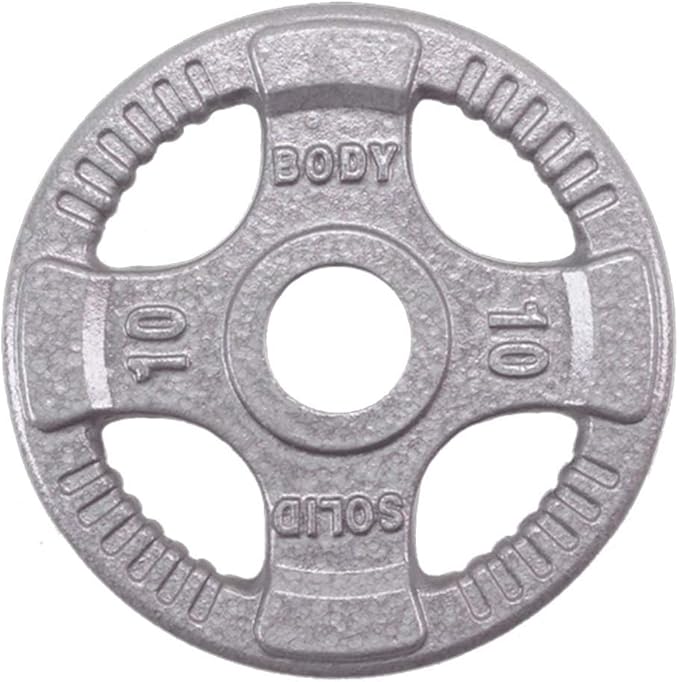 Top Pick – Body-Solid Cast Iron Olympic Quad Grip Design Weight 2 Inch