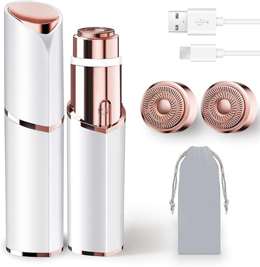 7d24hcare Epilators – Facial Hair Removal for Women, Portable Lady Shaver, Rechargeable Painless Hair Remover for Face, Upper Lips, Chin, Peach Fuzz