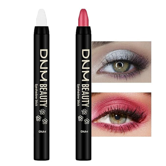 evpct Eyeshadow – evpct 2Pcs Cream Eyeshadow Sticks Set for Eyes Waterproof, Pearl White Shimmer & Red Shimmer Matte Eye shadow Stick Pencil Pen Bulk sombras en crema para ojos 01+35