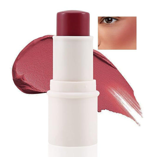 Boobeen Blush – Boobeen Cream Blush stick, Multi Face Blush for Cheek, Lip and Eye, Pigmented Matte Finish for Natural Flush Color, Buildable and Lightweight
