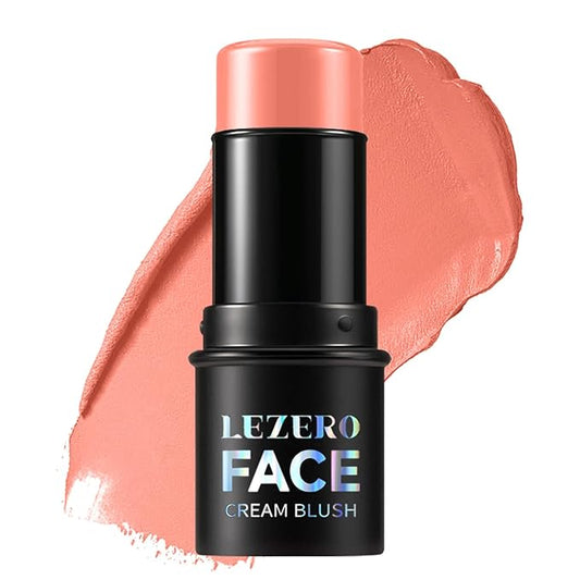 Lezero Blush – Blush Stick, Multi-use Blush Stick for Cheeks, Eyes, Lips, Silky Creamy Face Stick for Old Women & Mature Skin, Blendable and Buildable Color, Long Lasting Waterproof Non-greasy Formula (#10, Blush)