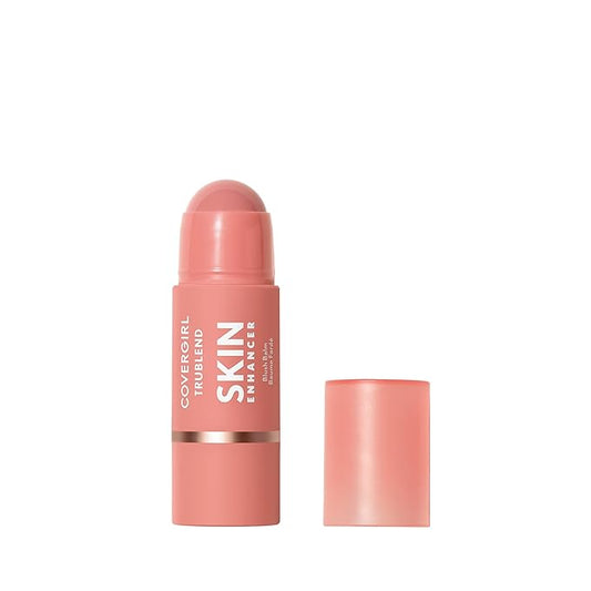 COVERGIRL Blush – CoverGirl Trublend Skin Enhancer Blush Balm Stick, 220 Nude Flush, Vegan Formula, Easy to Use, Glides on Effortlessly, Non-Greasy, Doesn't Crease, 0