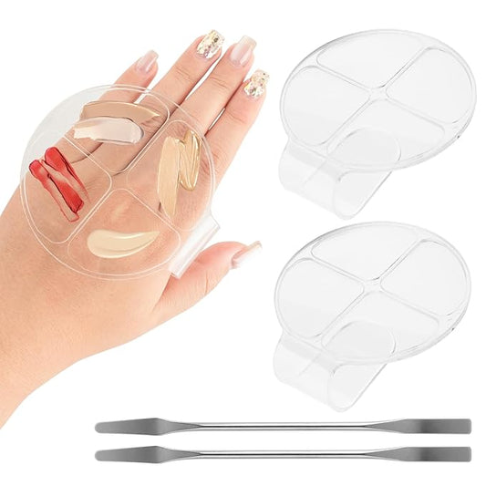 AUEAR, 2 Pack Hand Makeup Mixing Palette Handheld