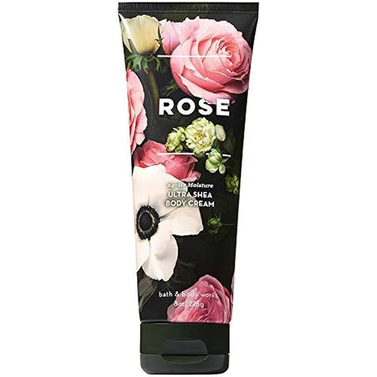 LushLather Creams – Bath and Body Works Rose Ultra Shea Body Cream 8 Ounce Medern Delicate