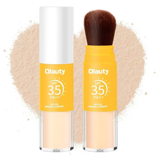 Mineral Sunscreen Setting Powder, Mineral Brush Setting Face (Translucet, ) 8g