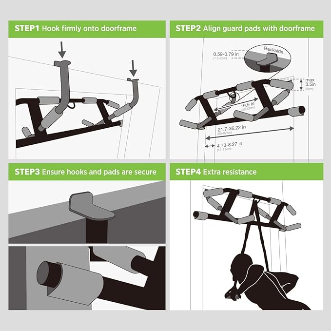 Top Pick – [New Upgrade] Multi-Grip Pullup Bar with Smart Larger