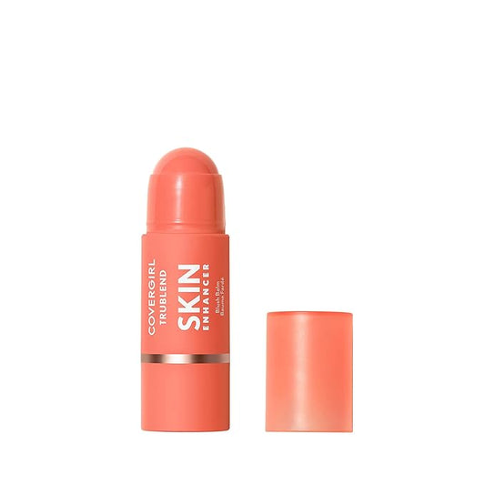 COVERGIRL Blush – CoverGirl Trublend Skin Enhancer Blush Balm Stick, 210 Radiant Peach, Vegan Formula, Easy to Use, Glides on Effortlessly, Non-Greasy, Doesn't Crease, 0