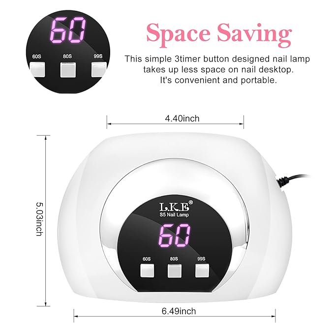 Wisdompark UV LED Nail Lamp,