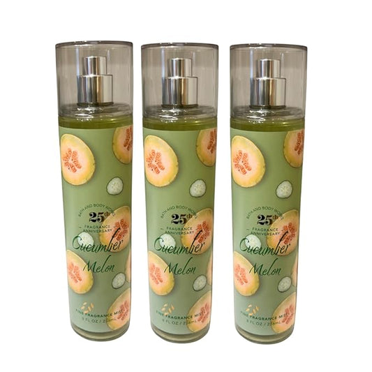 Bath+%26+Body+Works Body Sprays – Bath & Body Works Cucumber Melon Fine Fragrance Mist 8oz - Pack of 3