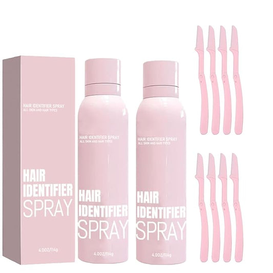 Jefuzh55555 Hair Sprays – 2PCS Hair Identifier Spray for Face Shaving，face hair identifier spray，Moisturizing And Skin Care Set Spray，suitable for all skin types (Spray Plus Razor)