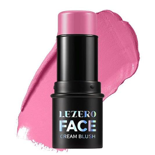 Lezero Blush – Blush Stick, Multi-use Blush Stick for Cheeks, Eyes, Lips, Silky Creamy Face Stick for Old Women & Mature Skin, Blendable and Buildable Color, Long Lasting Waterproof Non-greasy Formula (#11, Blush)
