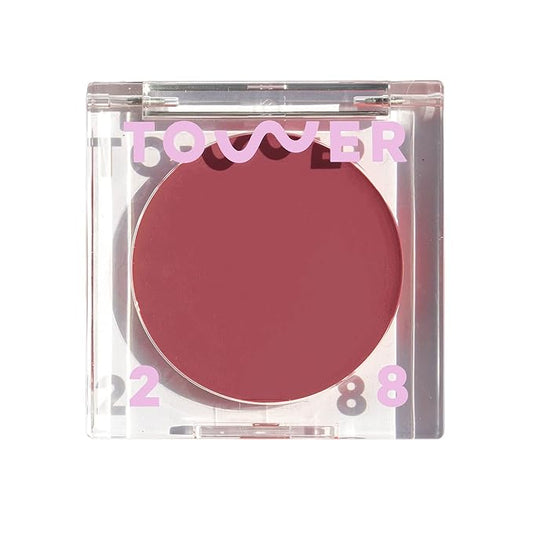 Tower28 Blush – Tower 28 Beauty BeachPlease Cream Blush for Cheeks and Lips - Multi-Purpose Lip and Cheek Tint in Mauve Blush - for Sensitive Skin – Color OFFICE HOURS, Luminous Finish