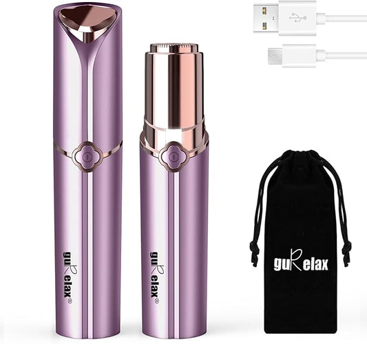 Gurelax Personal Groomers – Facial Hair Removal for Women, Painless Electric Facial Hair Remover for Face, Chin，Upper Lip with USB Rechargeable