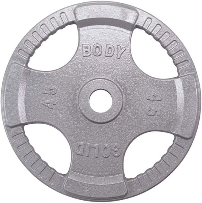 Top Pick – Body-Solid Cast Iron Olympic Quad Grip Design Weight 2 Inch