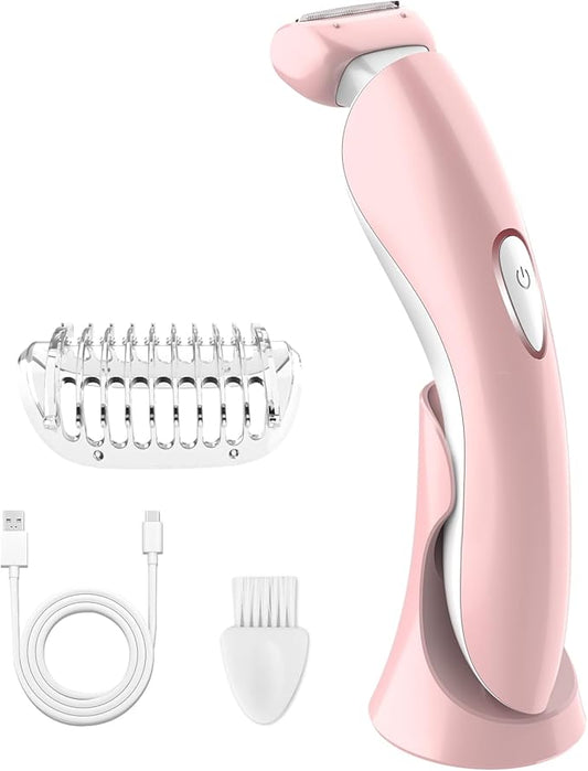Orvina Foil Shavers – Electric Razor for Women - Painless Eletric Shavers for Women, Body Hair Removal for Legs and Underarms, Ladies Bikini Trimmer Wet Dry Shave, Rechargeable, with LED Light