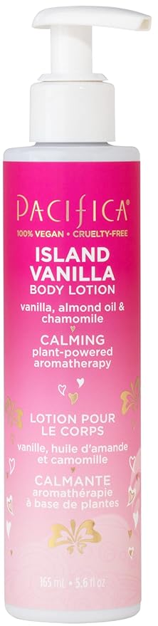 PacificaBeauty Lotions – Pacifica Body Lotion - Island Vanilla Body Moisturizer - Plant Powered Aromatherapy - Tropical Vanilla Coconut Scent -w/Vitamin E, Almond Oil & Coconut Water Vegan & Cruelty-Free Dermatologist Tested